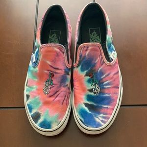 Tie Dye Vans Women Size 10